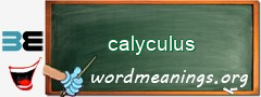 WordMeaning blackboard for calyculus